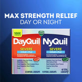 Vicks DayQuil and NyQuil Severe Cold and Flu Liquicaps, Cold and Flu Medicine for Adults, 48 Count